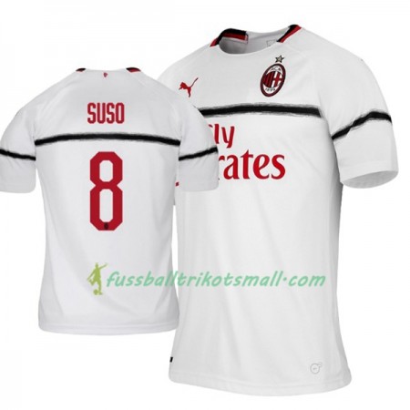 Fußballtrikots AC Mailand Suso 8 2018-2019 Kurzarm Auswärts-trikot kaufen